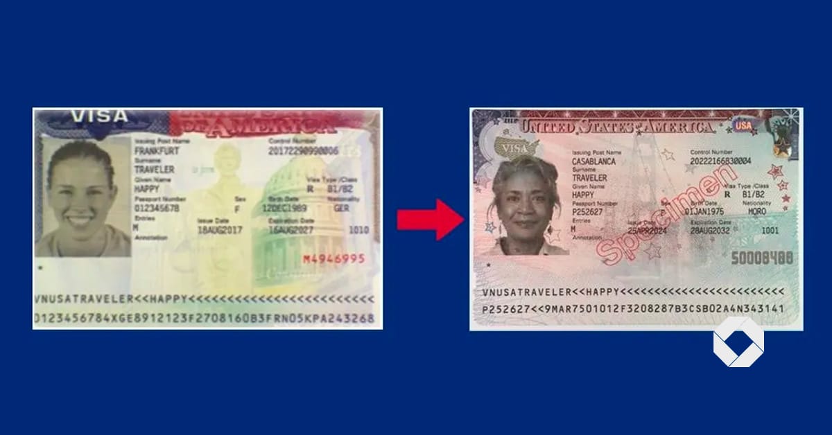 novo modelo de visto americano