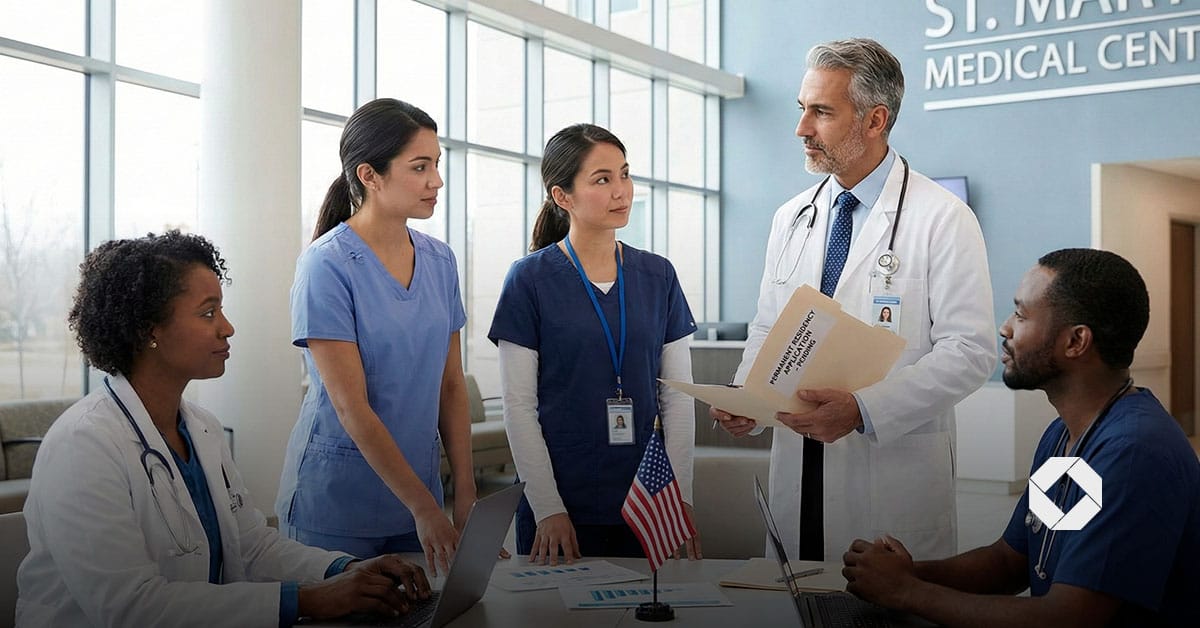 Green Cards para profissionais da saúde